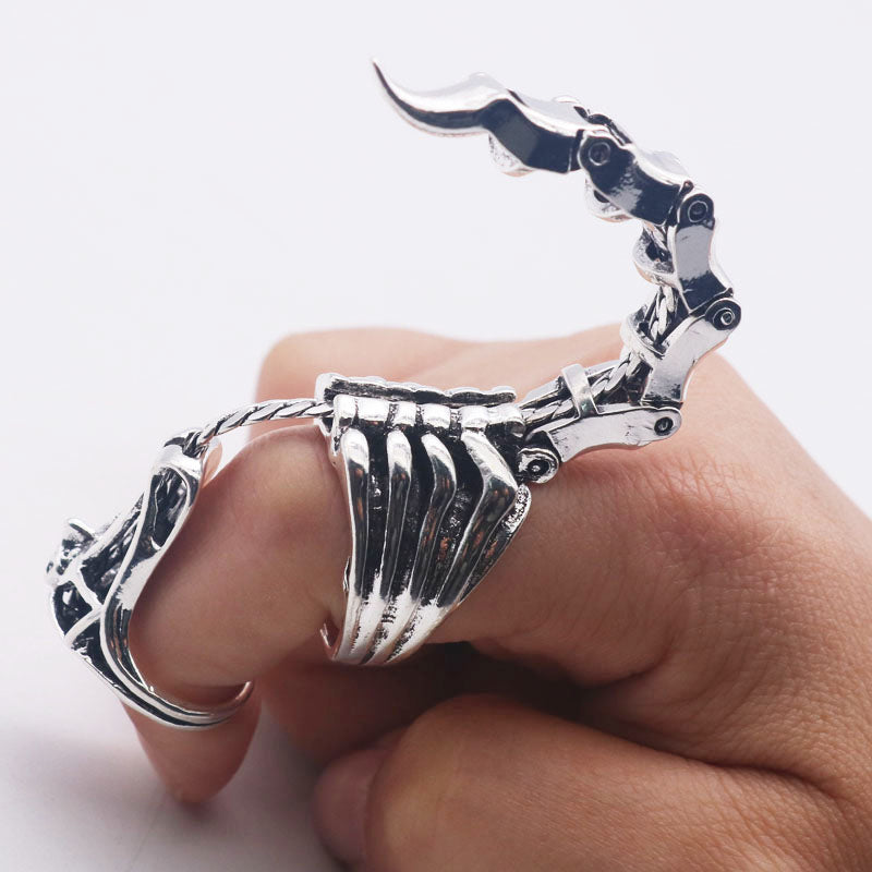 Movable Scorpion Tail Rings