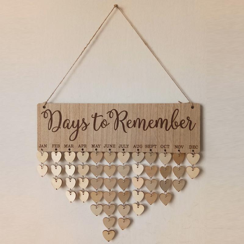 Wooden Calendar Board