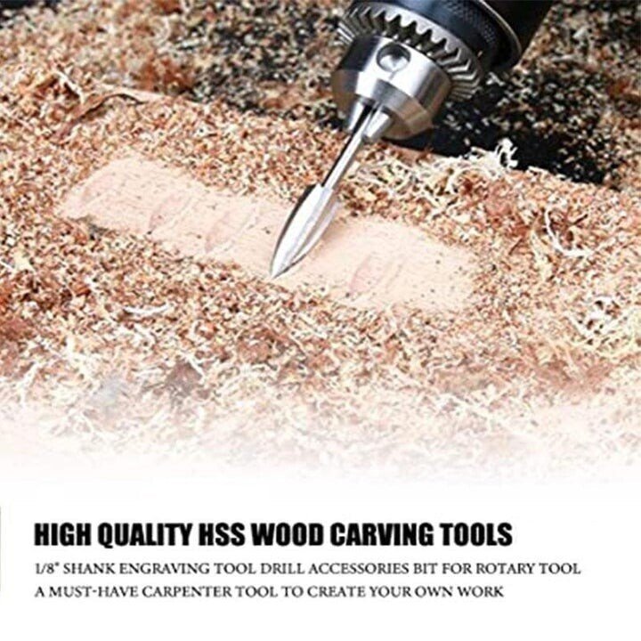 Wood Carving & Engraving Drill Bit Set