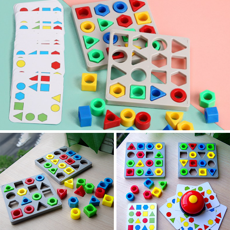 Shape Matching Game Color Sensory Educational Toy