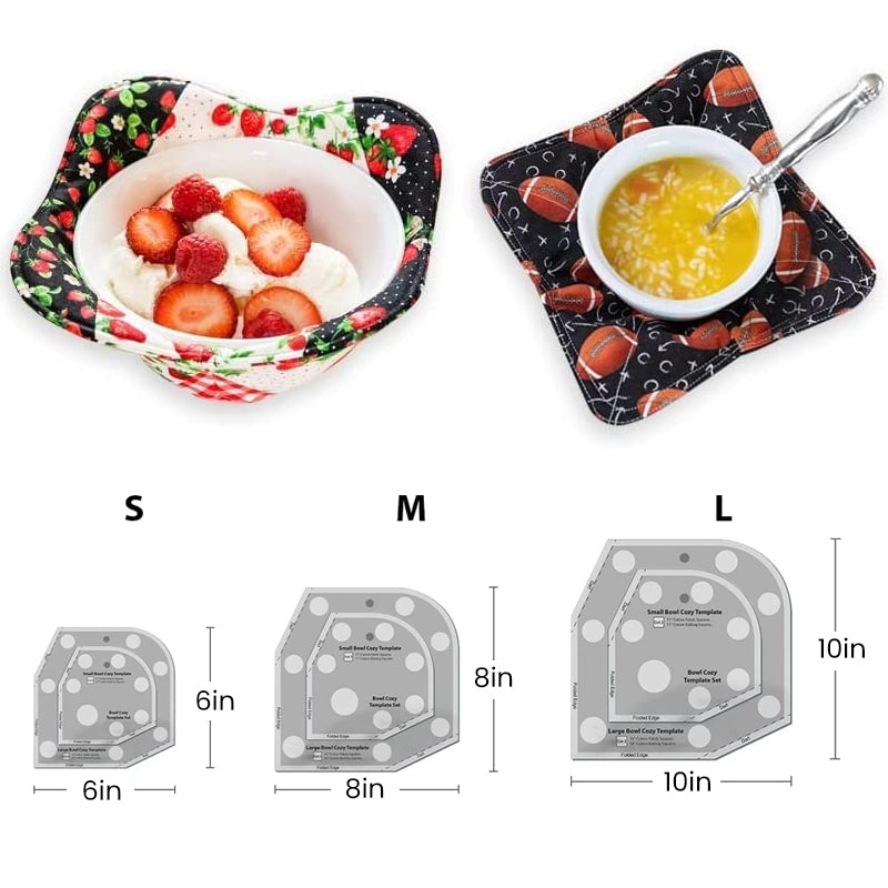 Bowl Cozy Template Cutting Ruler Set