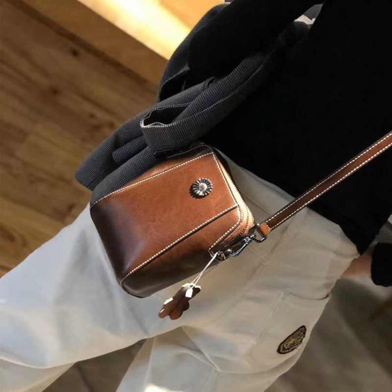 Women's Soft Leather Mobile Phone Bag