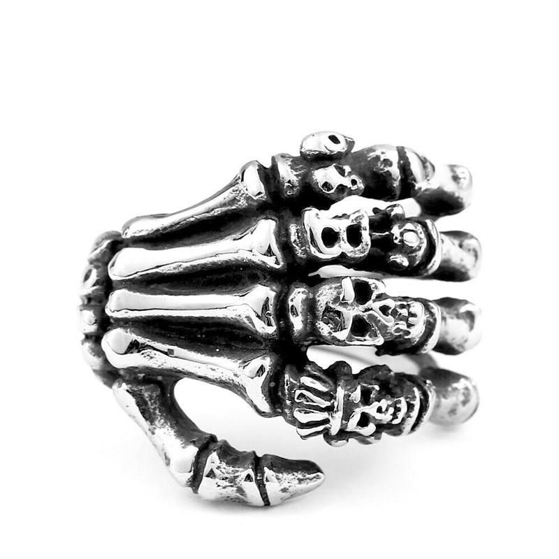 Punk Style Skull Finger Ring