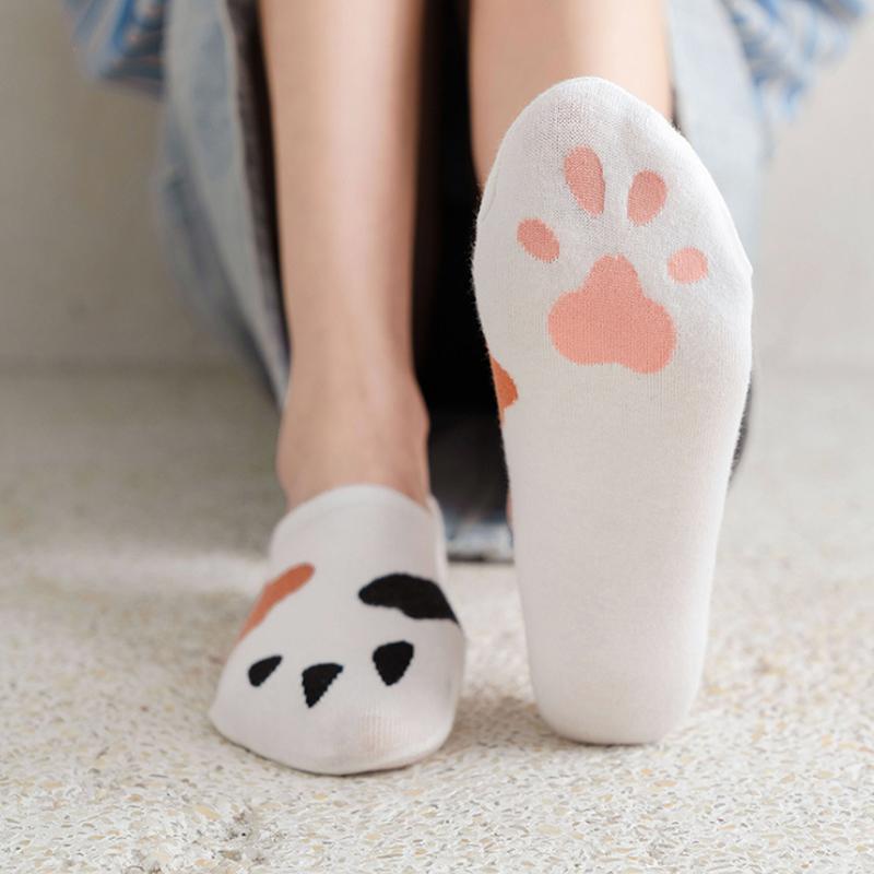 Summer Breathable Cat Paw Socks