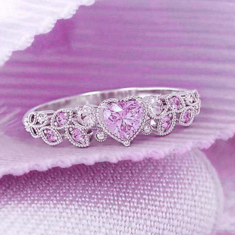 Fashion Heart Diamond Ring