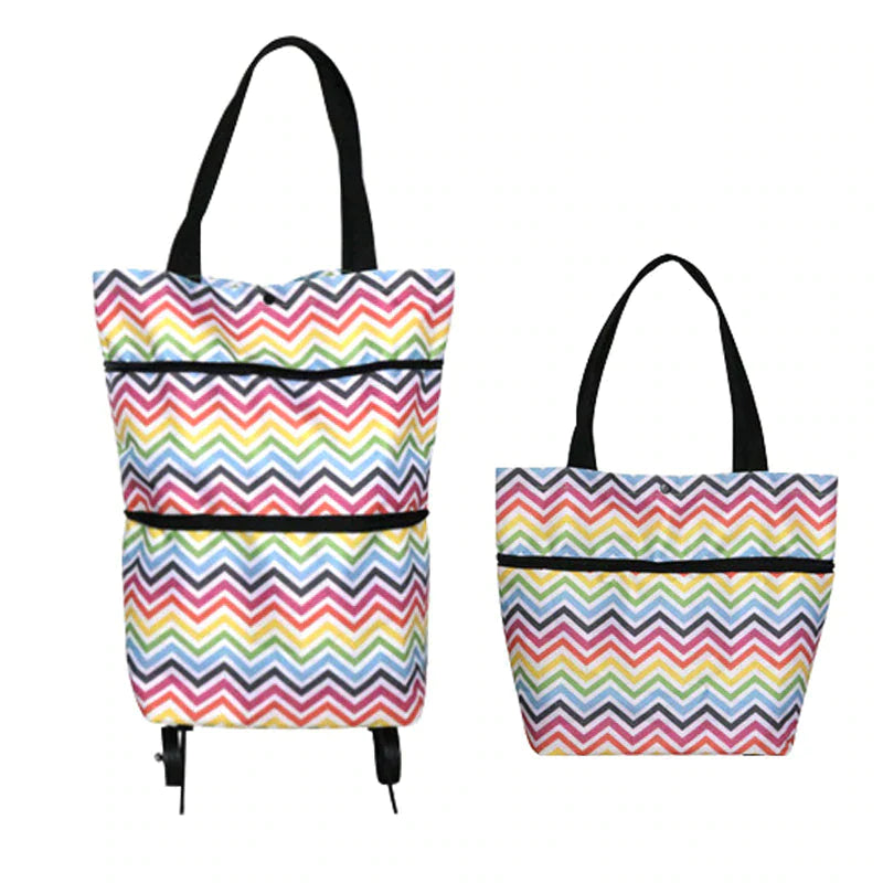 Foldable Shopping Trolley Tote Bag