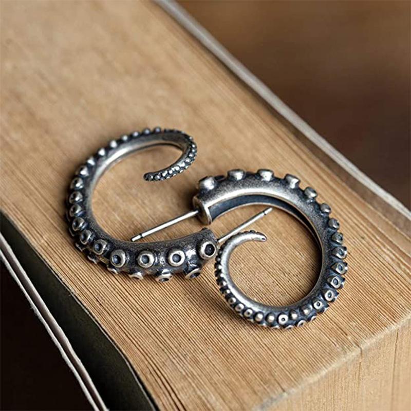 Octopus Hoop Earrings