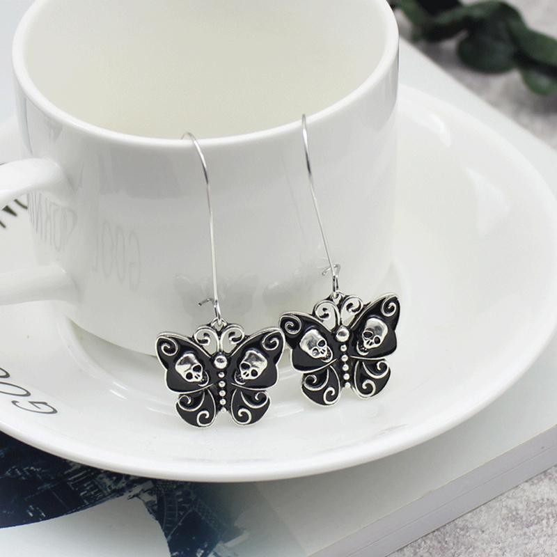 Black Butterfly Earrings