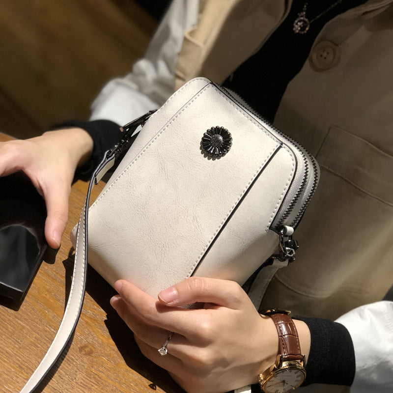 Women's Soft Leather Mobile Phone Bag