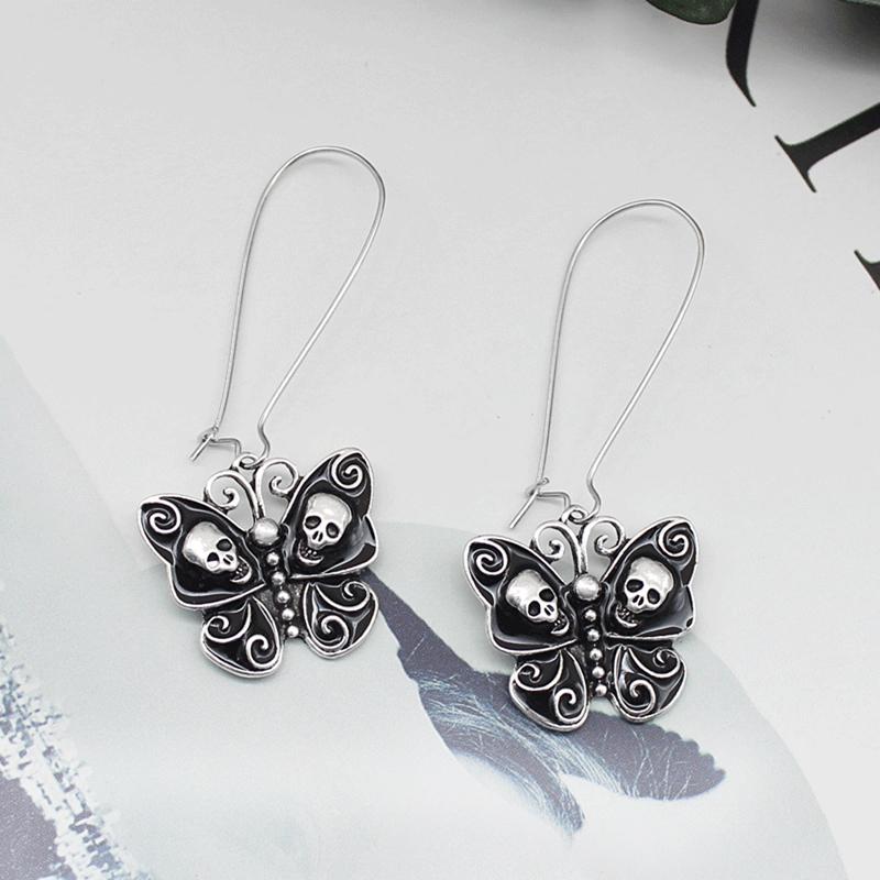 Black Butterfly Earrings