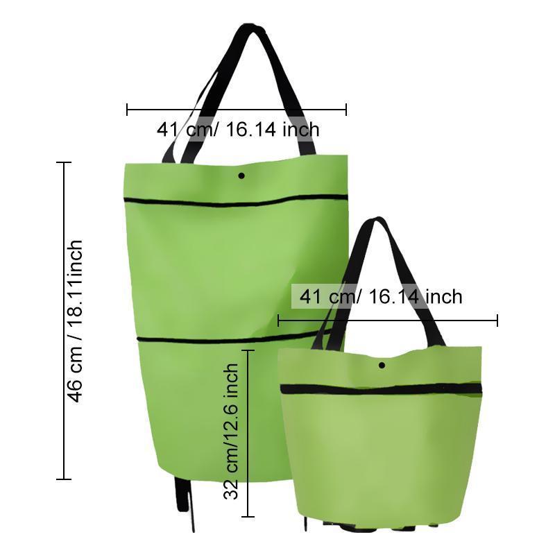 Foldable Shopping Trolley Tote Bag