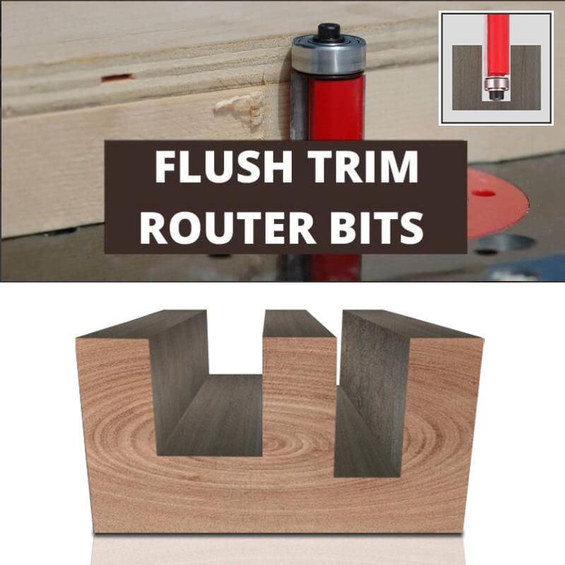 1/4‘’ Shank Flush Trim Router Bits