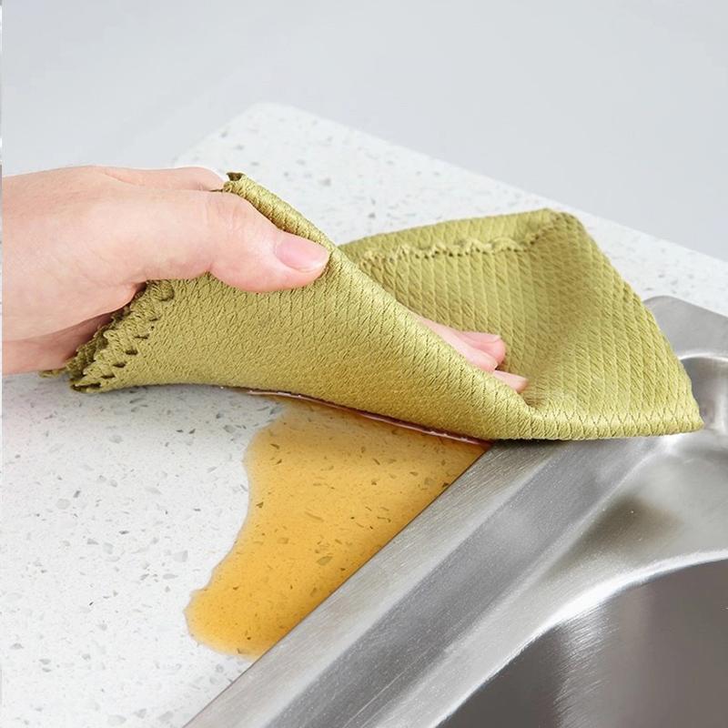 Fish Scale Microfiber Polishing Cleaning Cloth